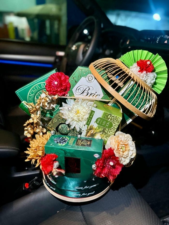 hình ảnh trang trí giỏ quà tết đẹp nhất