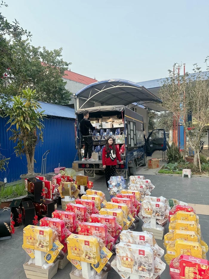 hình ảnh trang trí giỏ quà tết xinh nhất