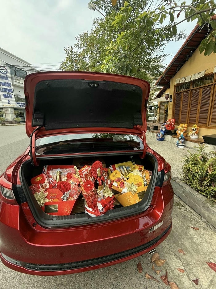 hình ảnh trang trí giỏ quà tết