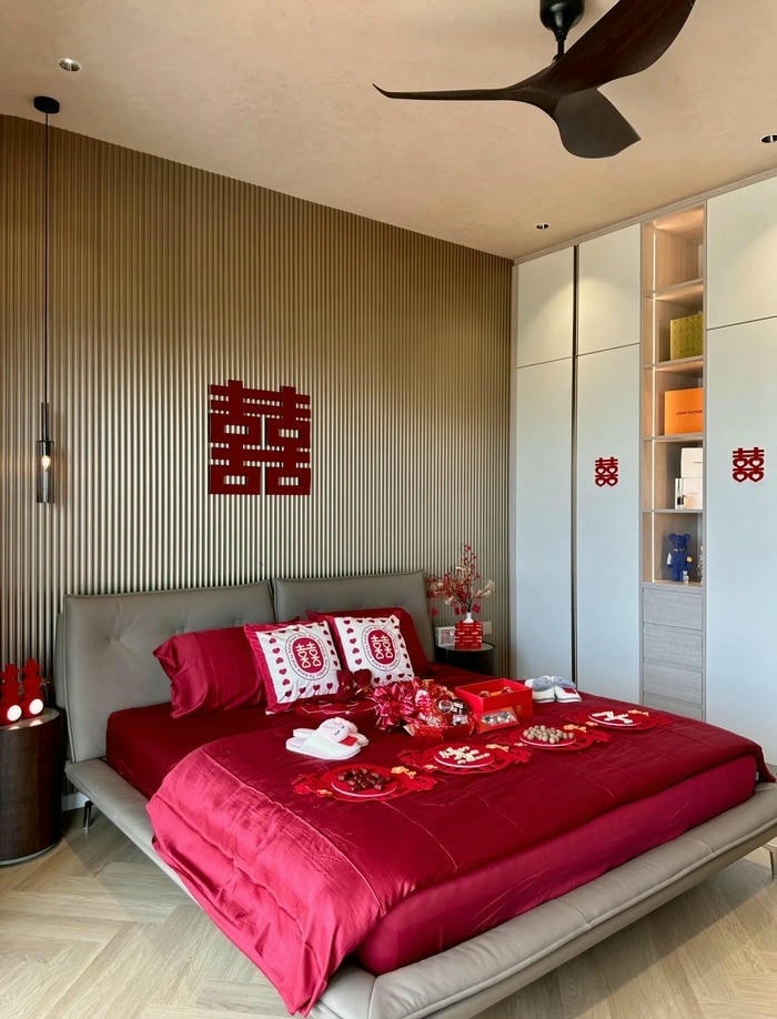 hình ảnh trang trí giường cưới đẹp