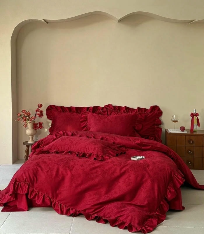 hình ảnh trang trí giường cưới