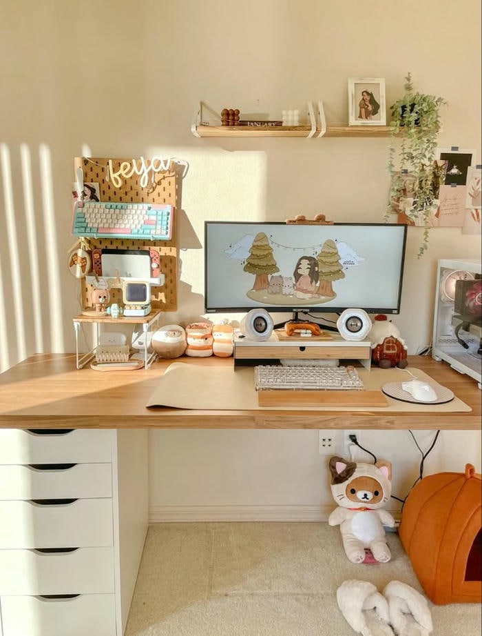 hình ảnh trang trí góc học tập cực đẹp