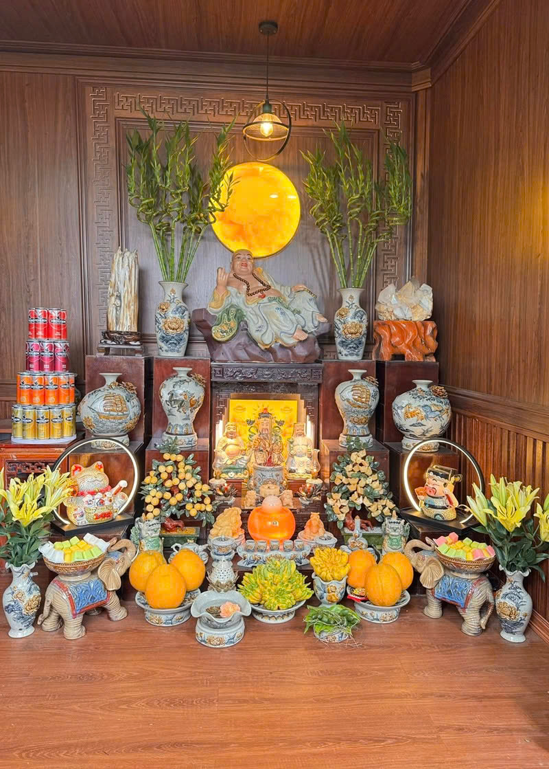 hình ảnh trang trí phòng thờ