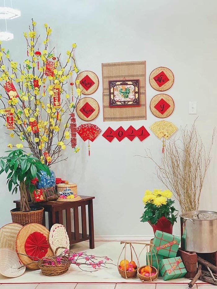 hình ảnh trang trí tết mầm non đẹp