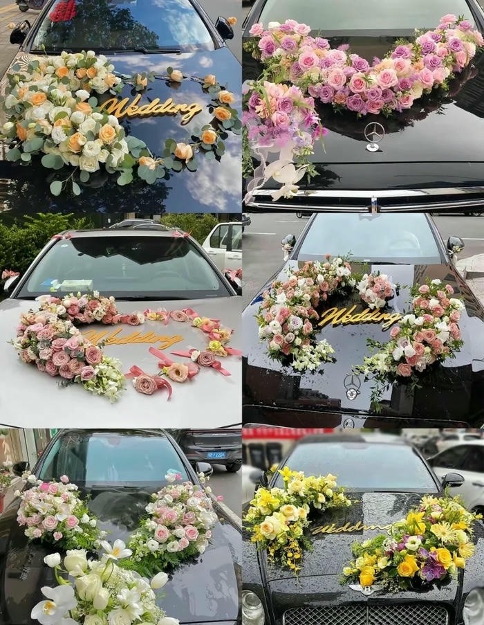 hình ảnh trang trí xe hoa đơn giản cực đẹp