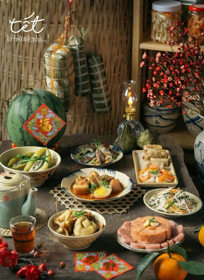 hình trang trí bánh chưng cực đẹp
