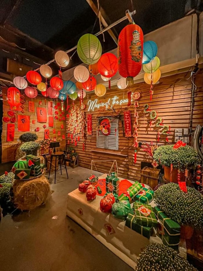 hình trang trí bánh chưng đẹp