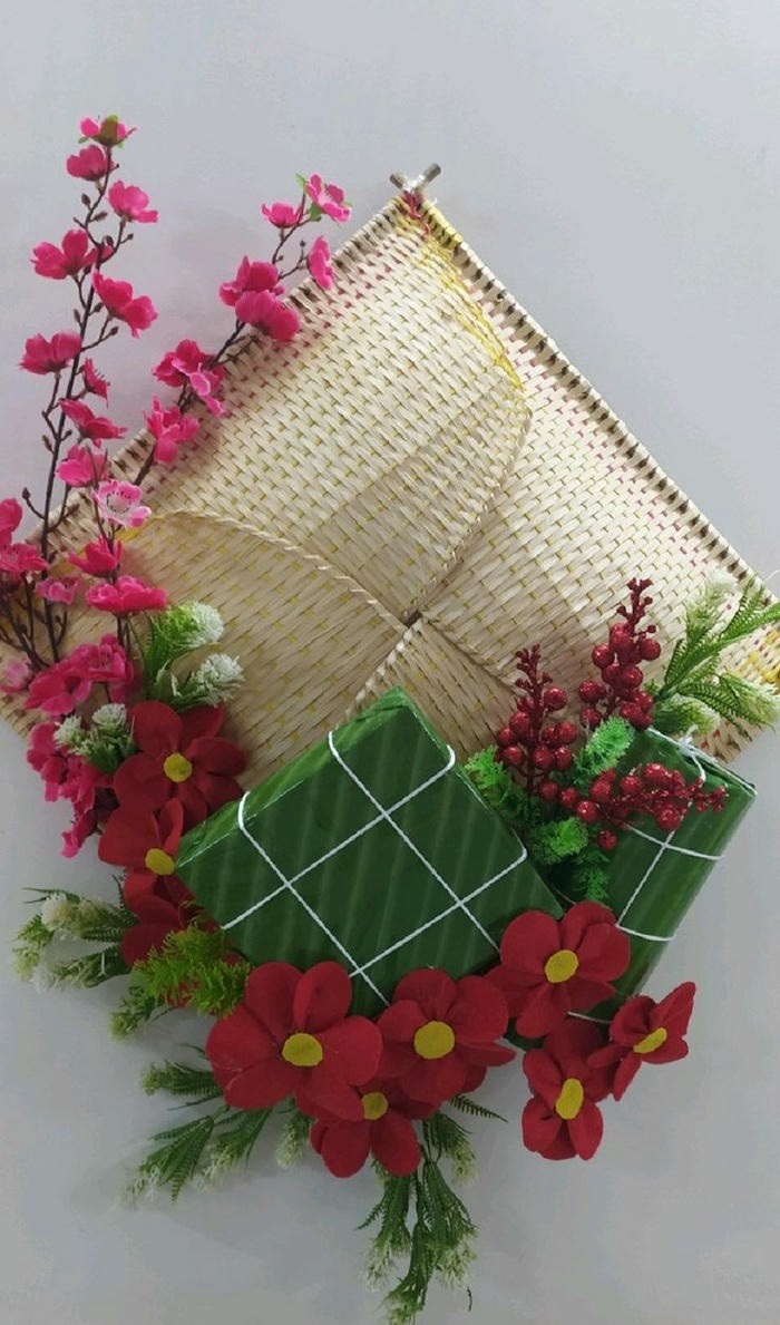 hình trang trí bánh chưng siêu đẹp