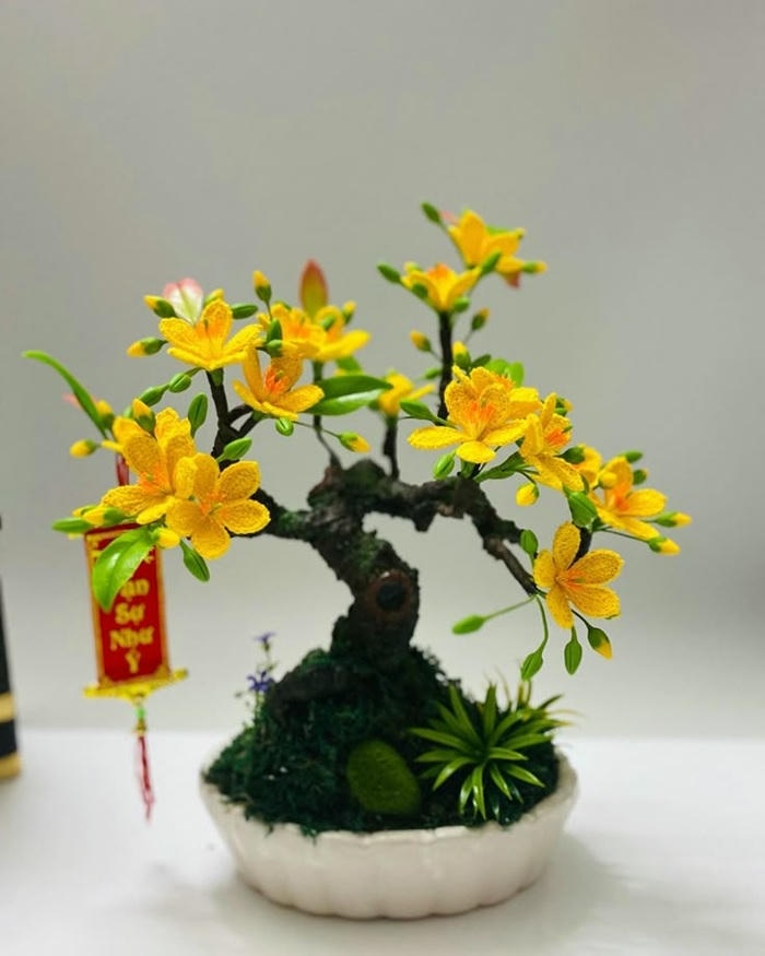 hình trang trí cây mai đơn giản