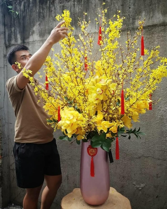 hình trang trí cây mai ngày tết đẹp cực