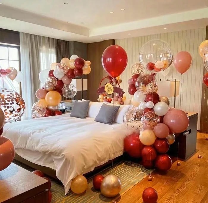 hình trang trí giường cưới đẹp nhất