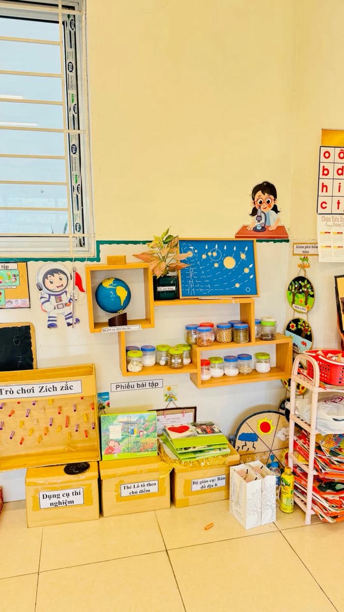 hình trang trí góc mầm non mới nhất đơn giản