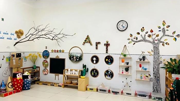 hình trang trí góc mầm non mới nhất xinh nhất