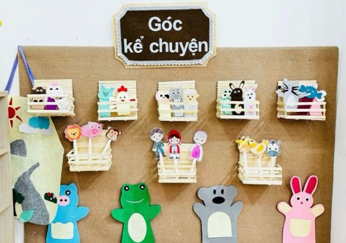 hình trang trí góc mầm non mới nhất