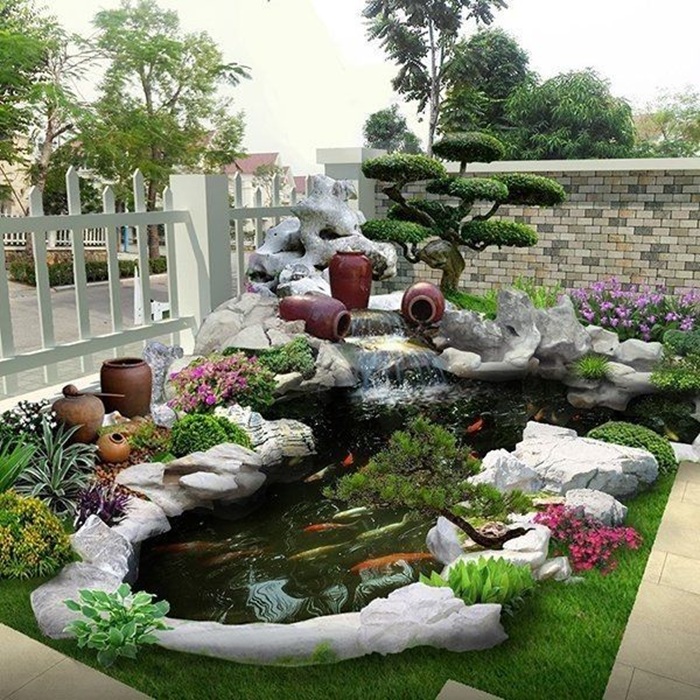 hình trang trí hồ cá cực đẹp