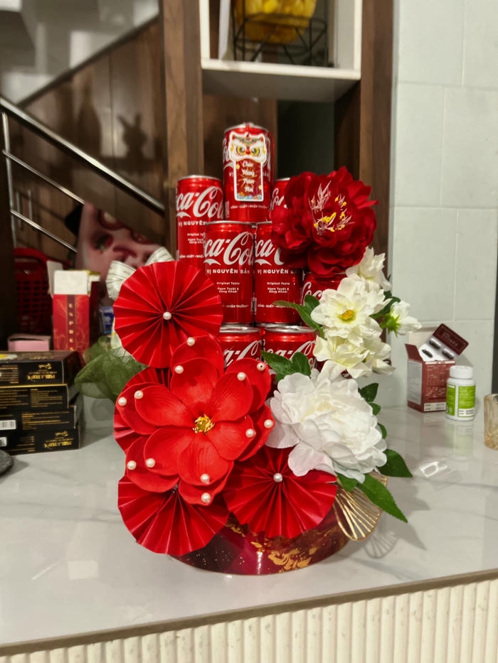 hình trang trí tháp nước ngọt siêu đẹp