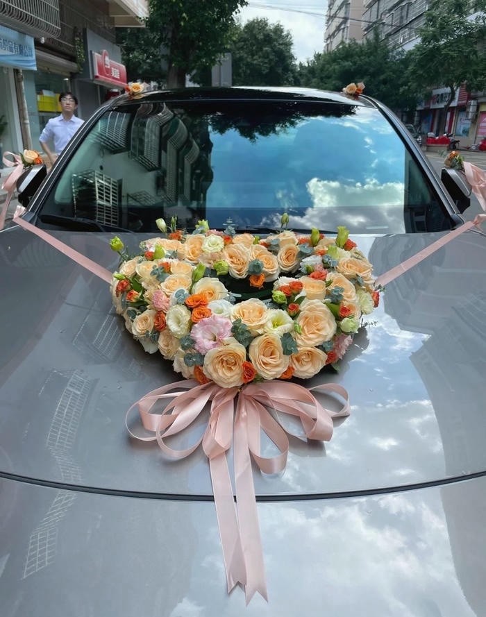 hình trang trí xe hoa đơn giản đẹp