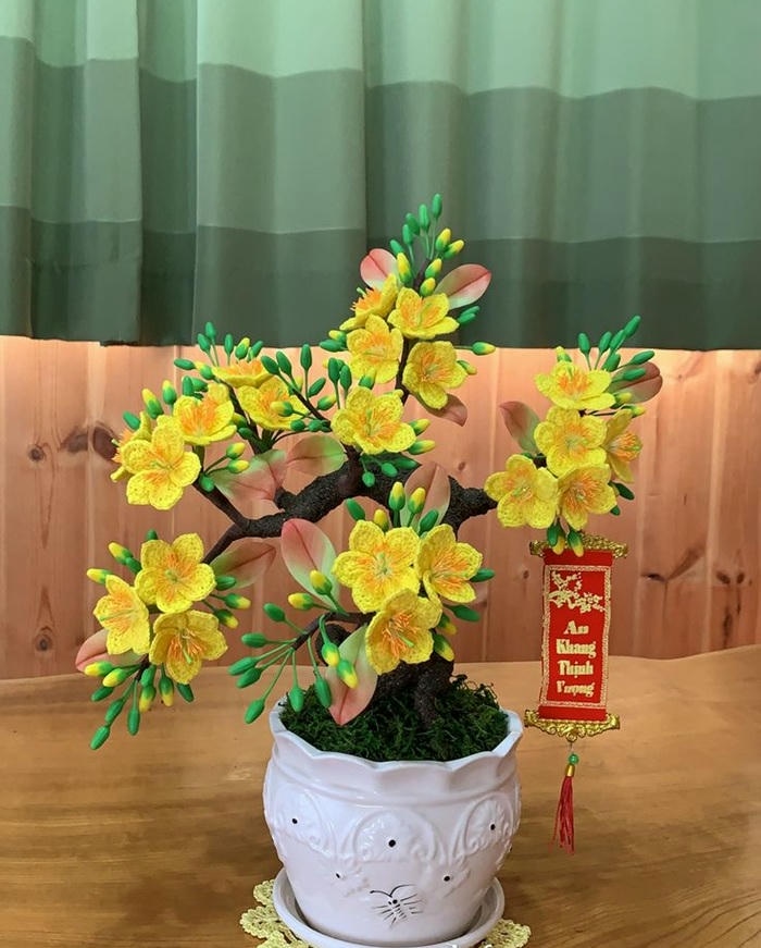 mẫu trang trí cây mai cực đẹp