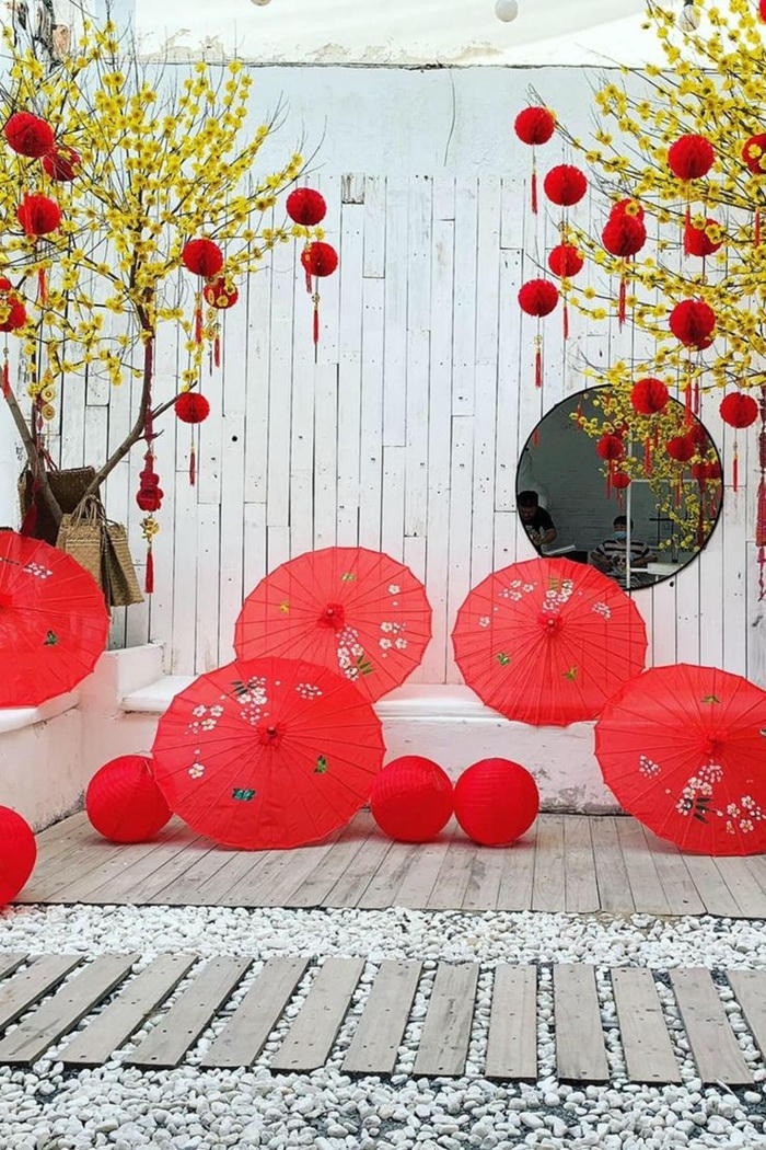 mẫu trang trí cây mai siêu đẹp