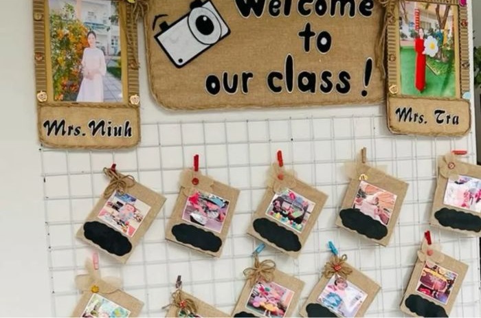 mẫu trang trí lớp học thcs đẹp