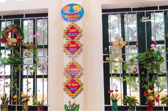 mẫu trang trí lớp học thcs sáng tạo