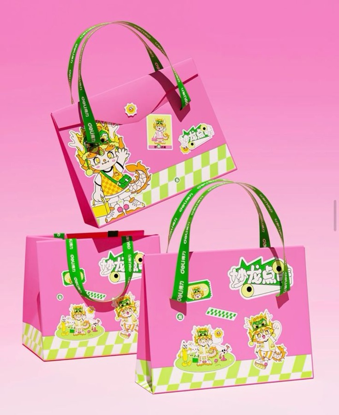 thiết kế và trang trí bao bì rồng cute