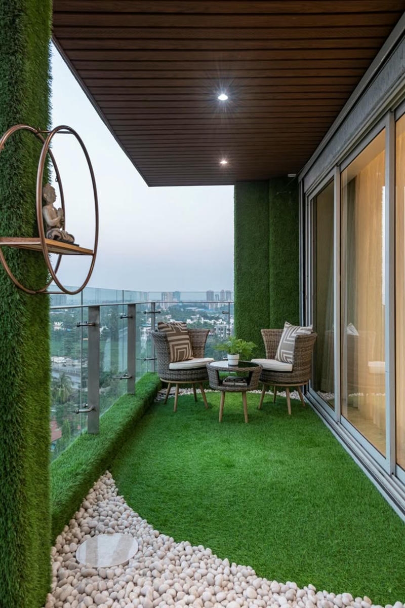 trang trí ban công cho người lười