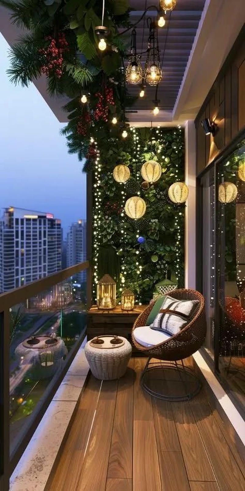 trang trí ban công đọc sách