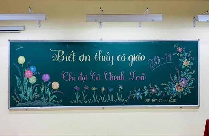 trang trí bảng 20_11 bình thường