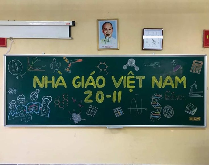 trang trí bảng 20_11 chữ đậm