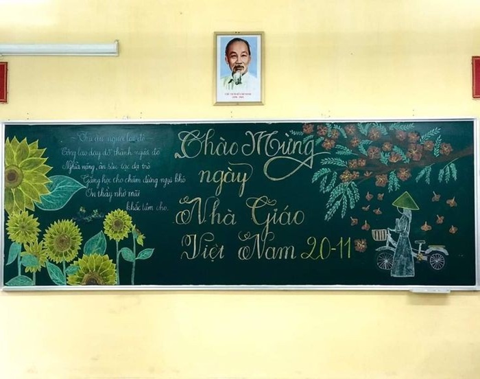 trang trí bảng 20_11 chữ lớn