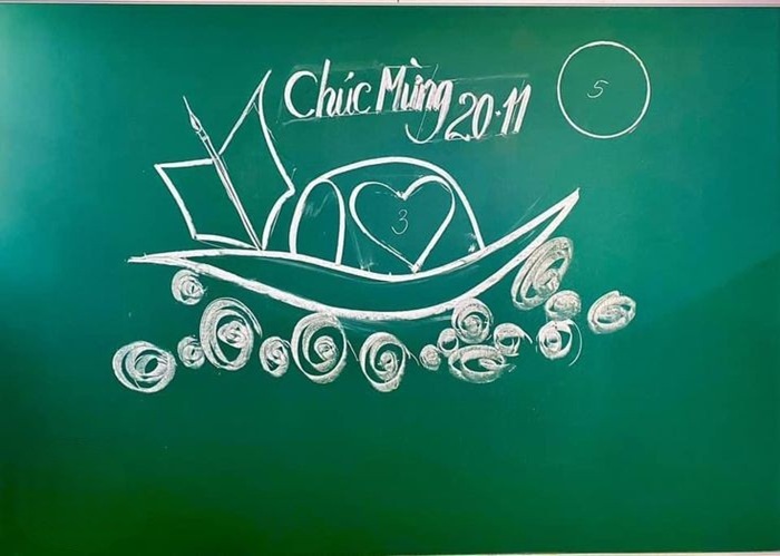 trang trí bảng 20_11 không màu