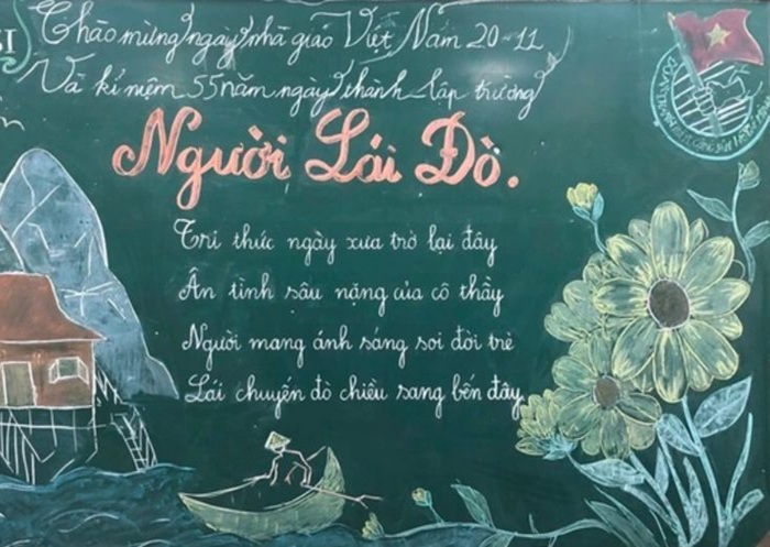 trang trí bảng 20_11 người lái đò