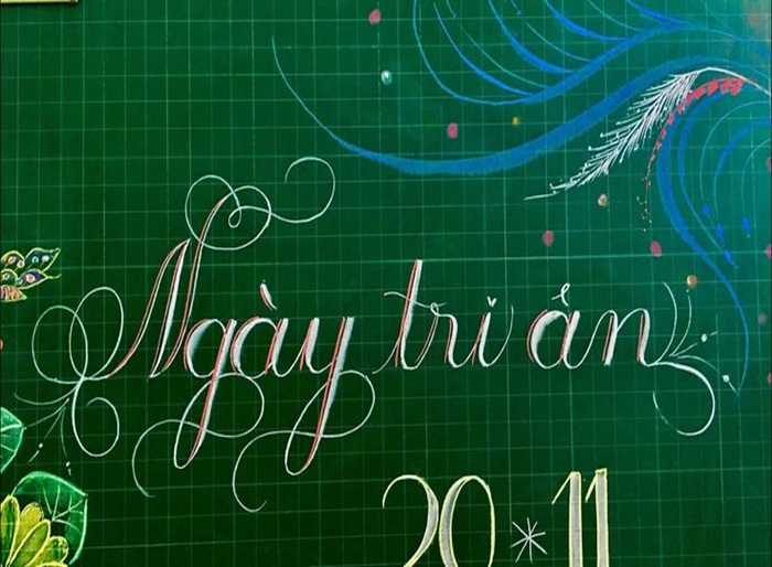 trang trí bảng 20_11 nhẹ nhàng