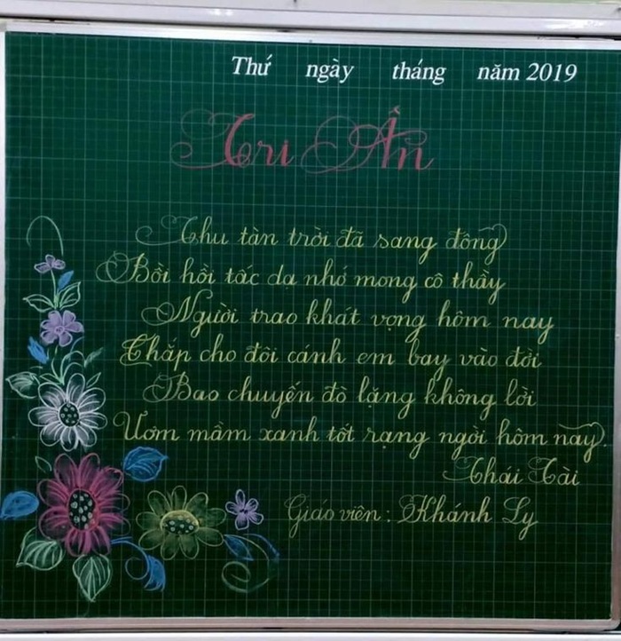 trang trí bảng 20_11 tri ân