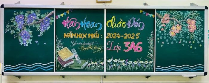 trang trí bảng chào mừng năm học mới đẹp nhất