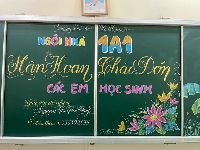 trang trí bảng chào mừng năm học mới sáng tạo
