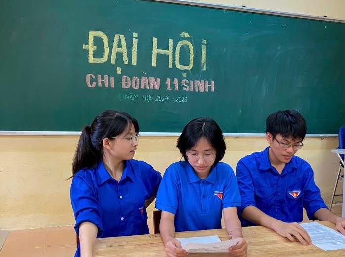 trang trí bảng đại hội chi đoàn xinh nhất