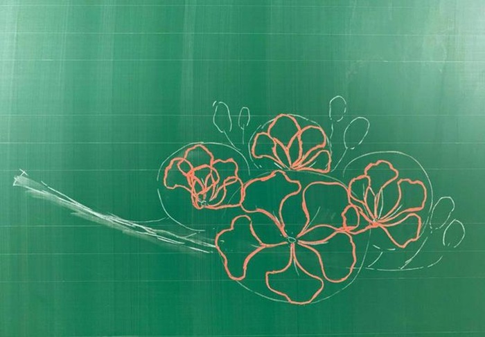 trang trí bảng phượng