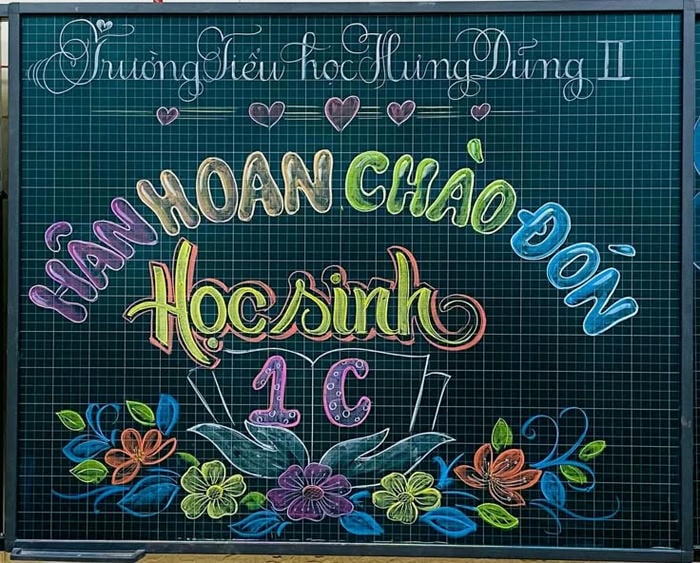 trang trí bảng khai giảng đẹp nhất