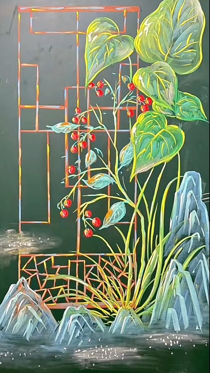 trang trí bảng trầu đẹp