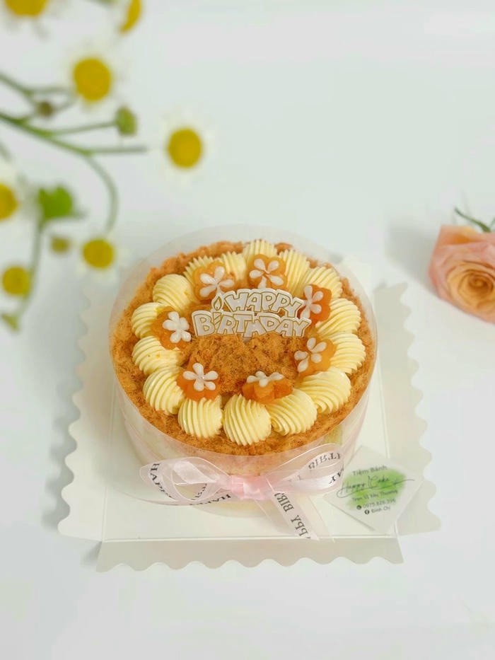 trang trí bánh bông lan trứng muối cực đẹp