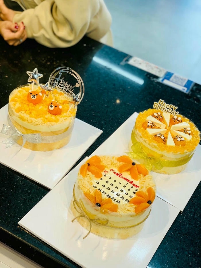 trang trí bánh bông lan trứng muối đẹp