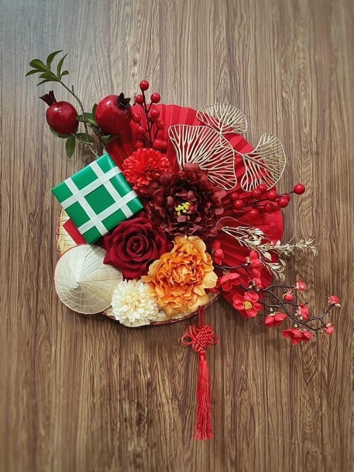 trang trí bánh chưng đẹp cực