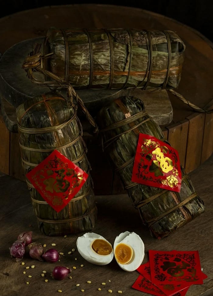 trang trí bánh chưng đẹp