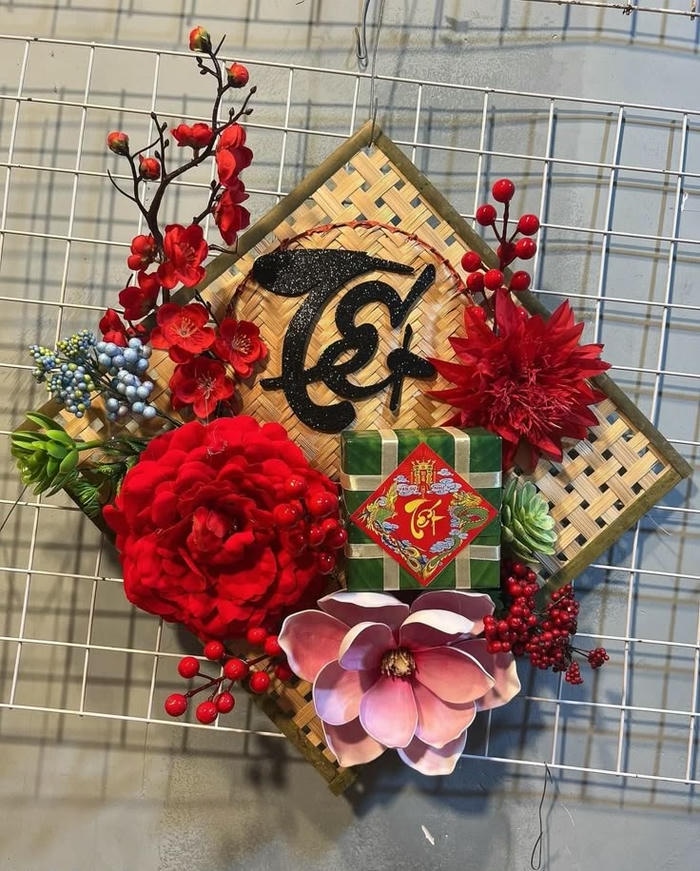 trang trí bánh chưng