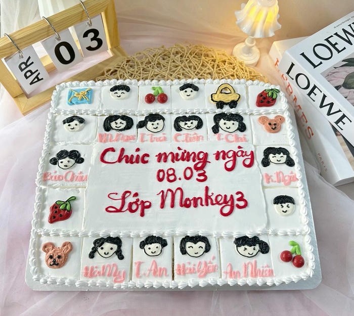 trang trí bánh kem siêu cute