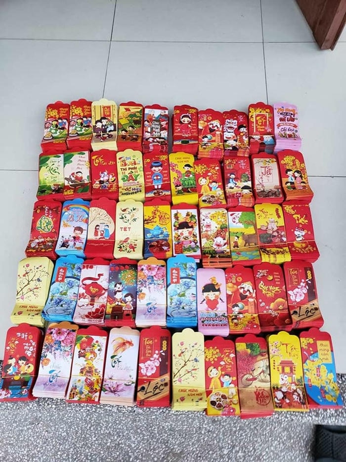 trang trí bao lì xì đẹp