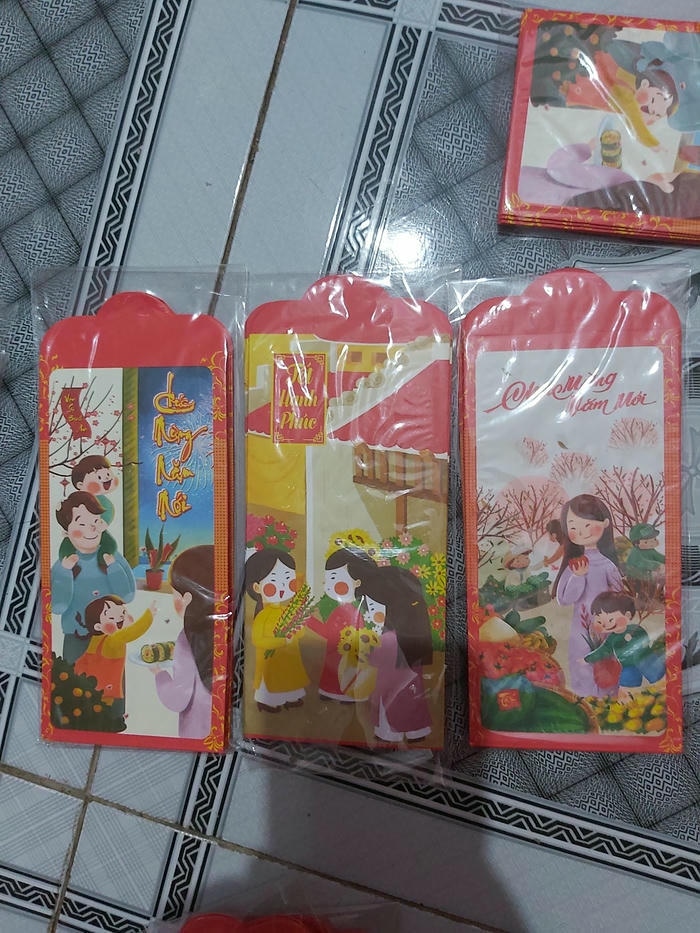 trang trí bao lì xì xinh cực