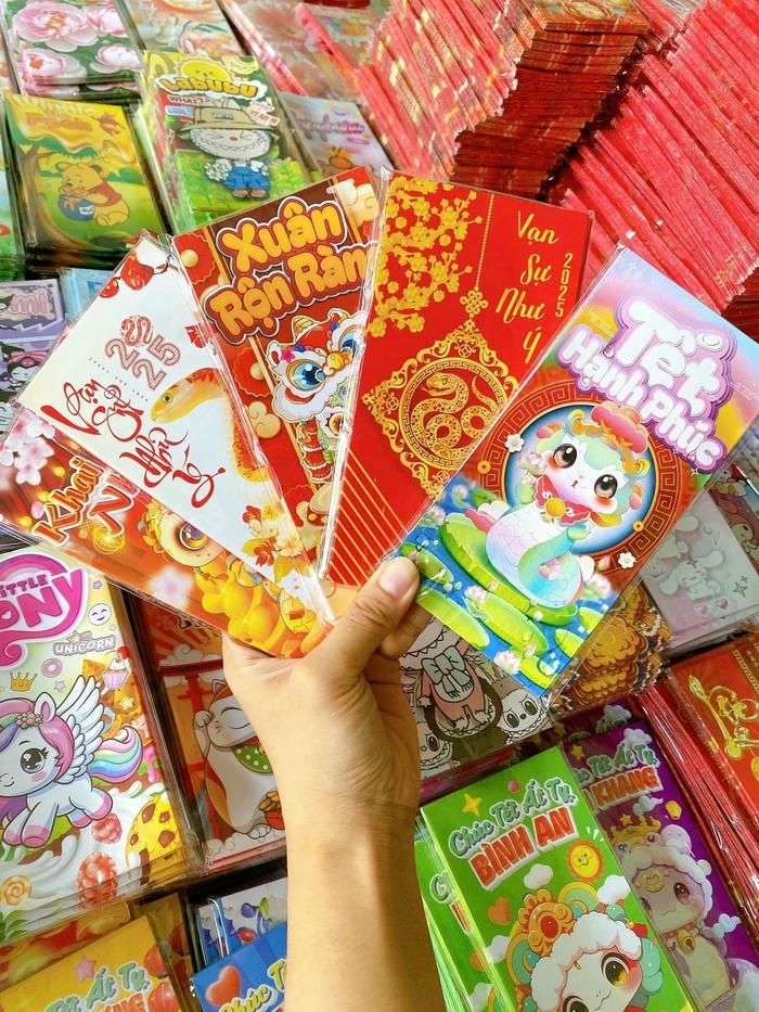 trang trí bao lì xì xinh nhất